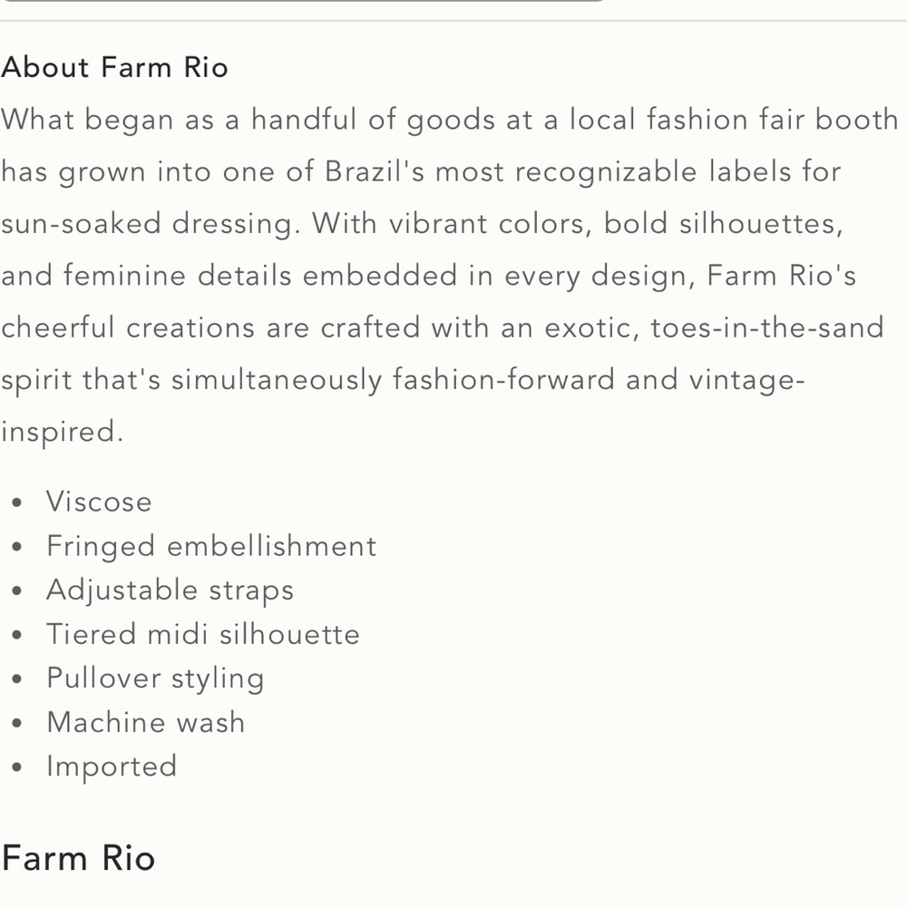 FARM RIO | Palila Fringed Midi Printed Dress - Picture 9 of 9